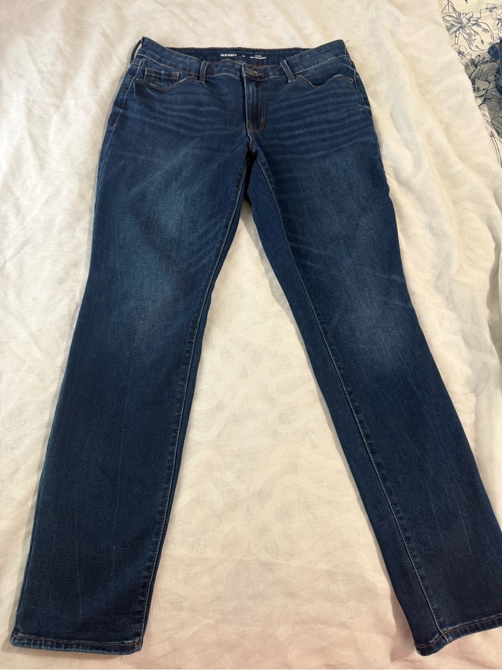 Old Navy Dark Blue Straight Leg Women's Jeans